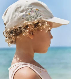 Wheat Kasket - Cecil - Sandshell m. Blomster