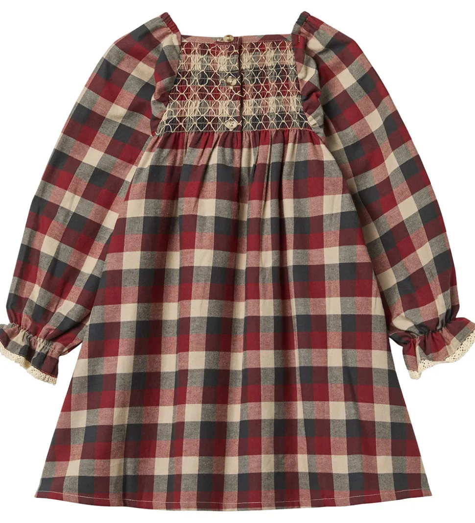 Wheat Kjole - Bella - Red Blue Check