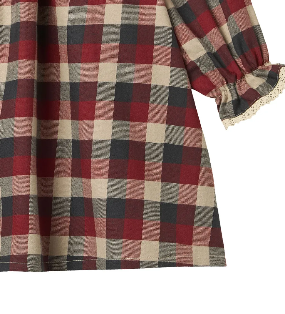 Wheat Kjole - Bella - Red Blue Check