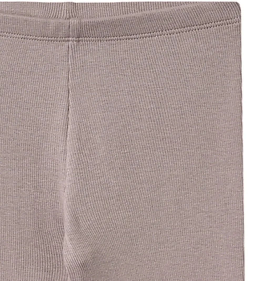 Wheat Leggings - Rib - Bomuld/Modal - Maddy - Dusty Purple