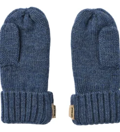 Wheat Luffer - Uld - Jacquard - Towsi - Blå m. Dyr