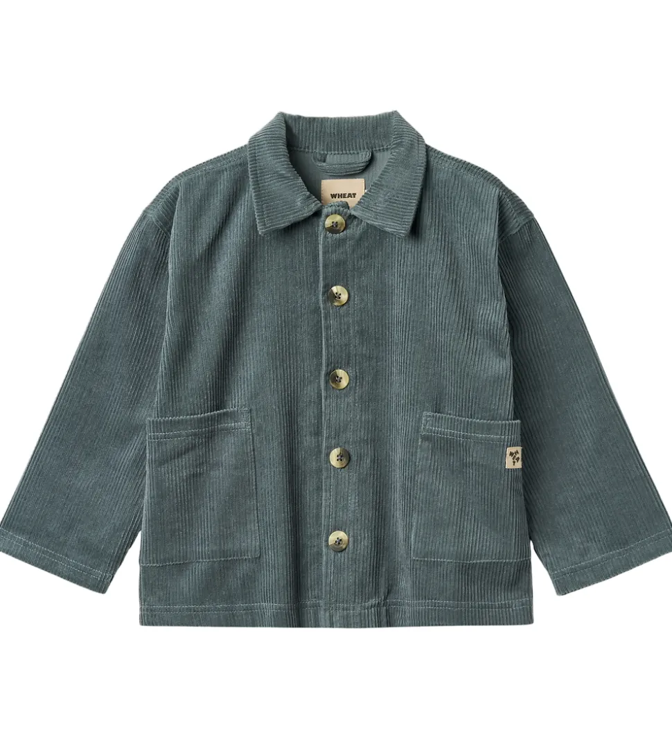 Wheat Skjorte - Fløjl - Sage - Stormy Weather
