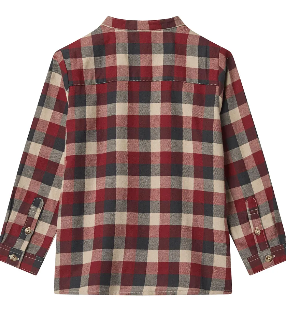 Wheat Skjorte - Willum - Red Blue Check