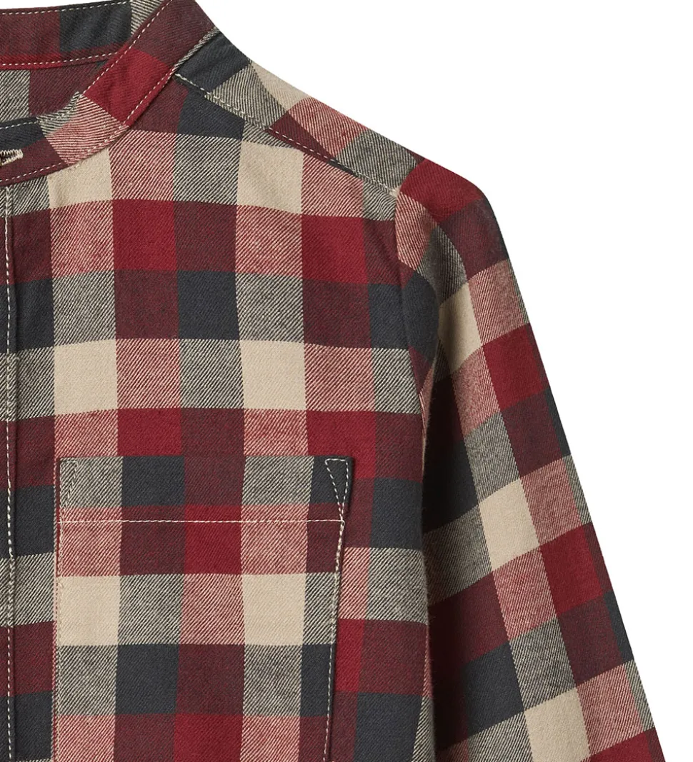 Wheat Skjorte - Willum - Red Blue Check