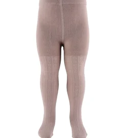 Wheat Strømpebukser - Uld - Karla - Dry Rose m. Mønster