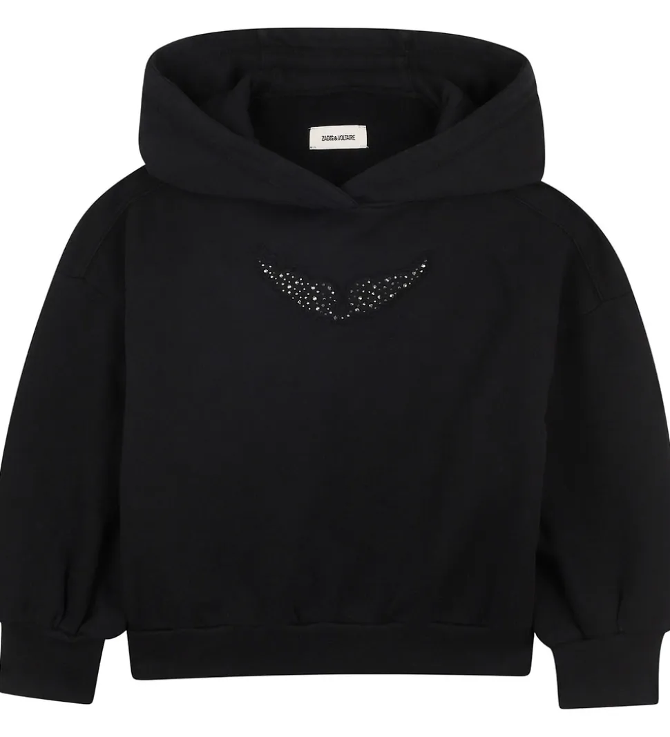 Zadig & Voltaire Hættetrøje - Sort m. Nitter