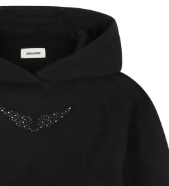 Zadig & Voltaire Hættetrøje - Sort m. Nitter